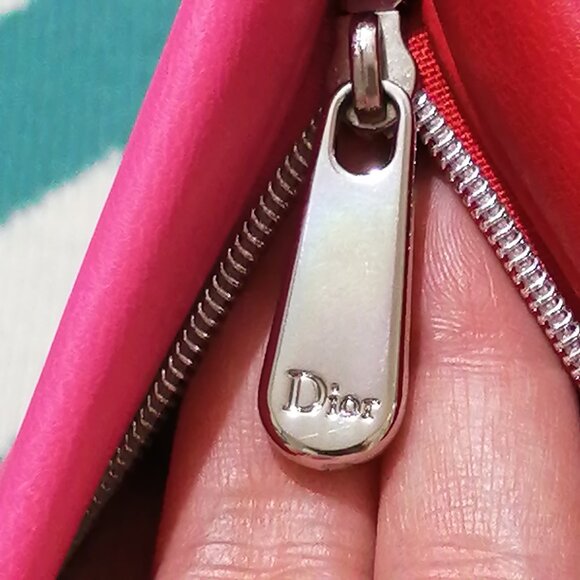 Two-Tone Vegan Leather Dior Pochette/Clutch - Picture 7 of 12